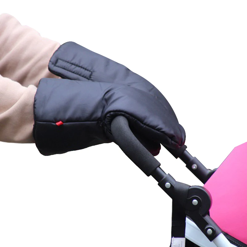 Winter Pram Hand Muff Baby Carriage Pushchair Warm Fur Fleece Hand Cover Buggy Glove Stroller Accessories Stroller Gloves