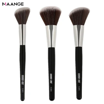 

MAANGE 1Pc Angled Round Blush Makeup Brush Face Cheek Contour Blusher Nose Foundation Loose Power Cosmetic Make Up Brushes Tool