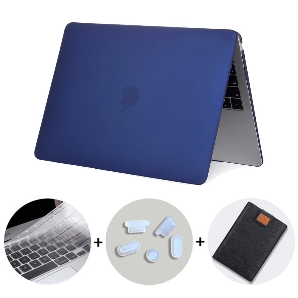 Matte Peony Blue MTT матовый чехол для ноутбука Macbook Pro 13,3 16 дюймов чехол для apple mac book Air Pro retina 11 12 13 15 с сенсорной панелью - Цвет: Matte Peony Blue