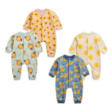 Baby Clothing Spring and Autumn  New Toddler Girls Rompers Cartoon Toddler Boys Clothes