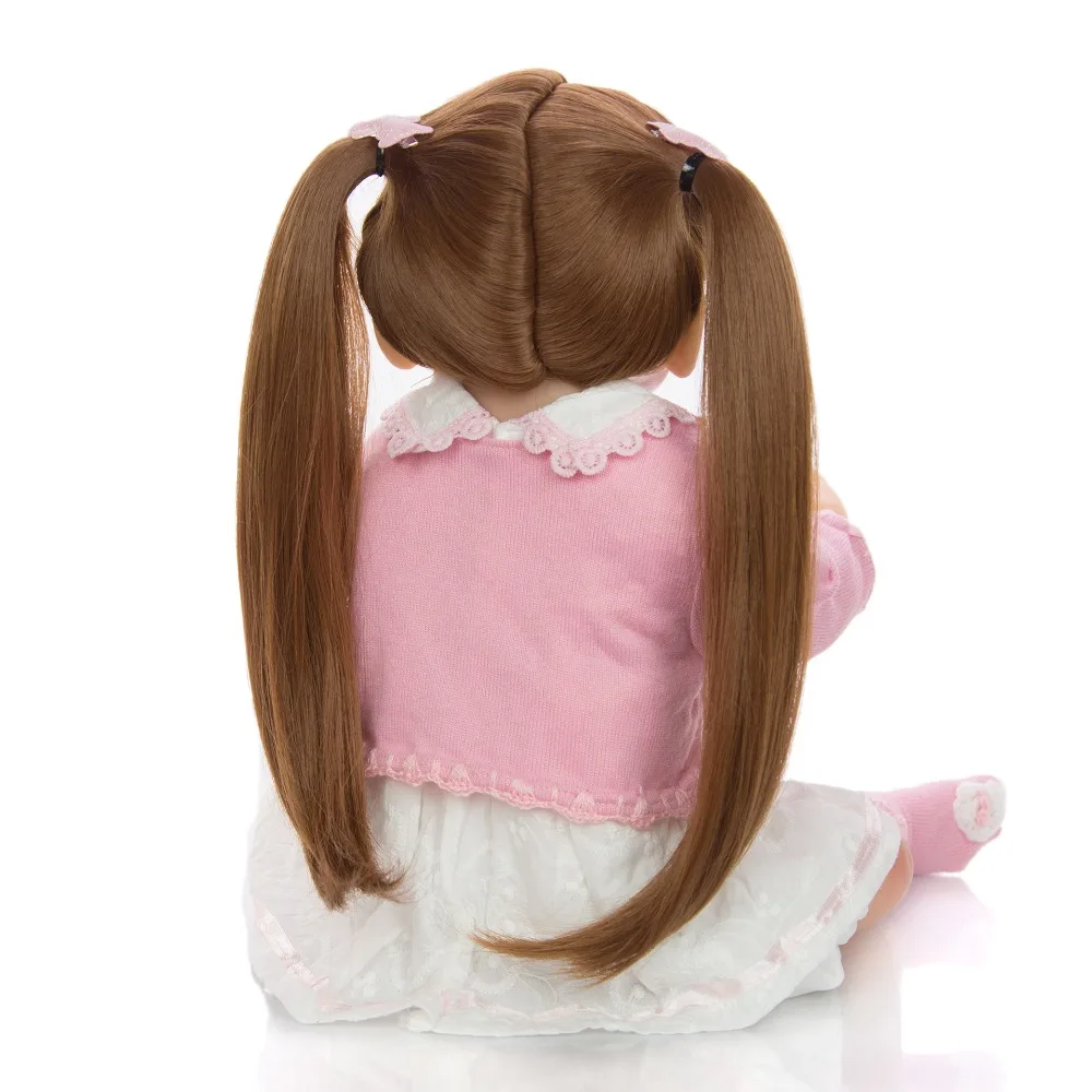 Bebes Reborn doll 57 см полная силиконовая кукла для тела девочка ...