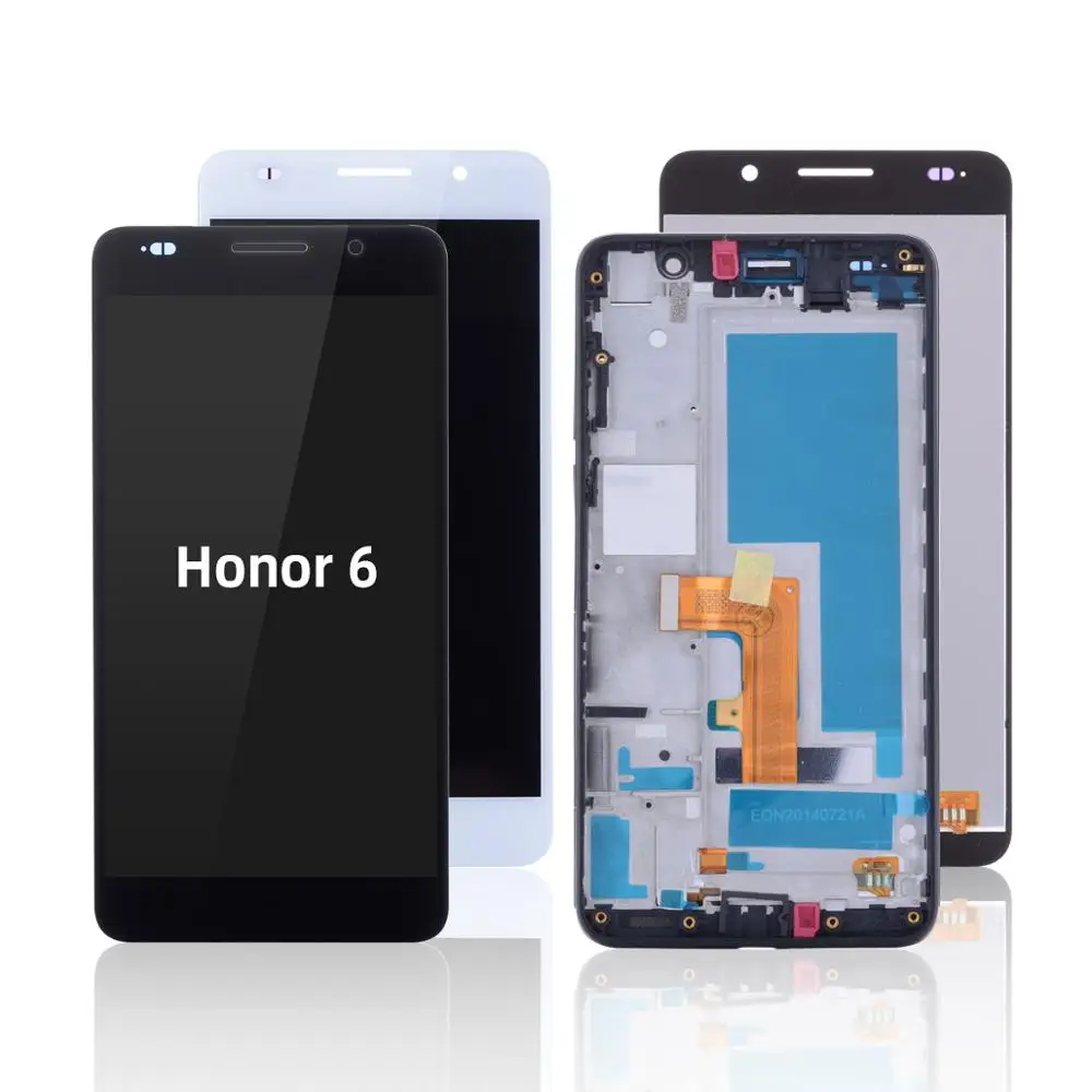 Детали в сборе для Huawei Honor 6 дисплей с рамкой Оригинальный ЖК-дисплей детали
