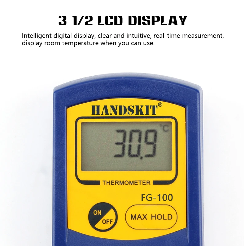 electric solder FG-100 Iron Tips Temp Tester Set 4pcs Lead Free Sensors Kits Portable Profession Digital Temperature Soldering Iron Tester rework station