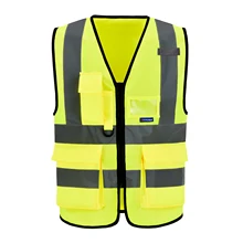 AYKRM 21 Colour （XS-8XL) Hi Vis Viz High Visibility Reflective Zip Pocket Security Waistcoats Jacket Workwear Vests