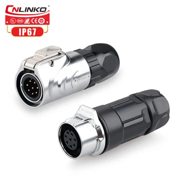 

CNLINKO M12 8pin Connector Electronics Industrial Plug Sockets Sealed Waterproof IP67 Welding Cable Wire 8 Pins Aviation Adapter