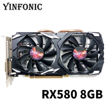 Tarjeta de vídeo para minería RX 580, 8GB, 256Bit, 2048SP, GDDR5, tarjetas gráficas para AMD Radeon Serie RX 580, tarjetas VGA RX580, 8g para minería