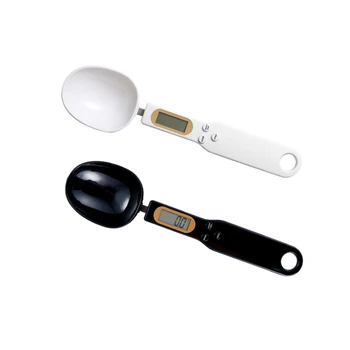 

500g/0.1g Digital Kitchen LCD Display Measuring Spoon Electronic Digital Spoon Scale Mini Kitchen Scales Baking Supplies white