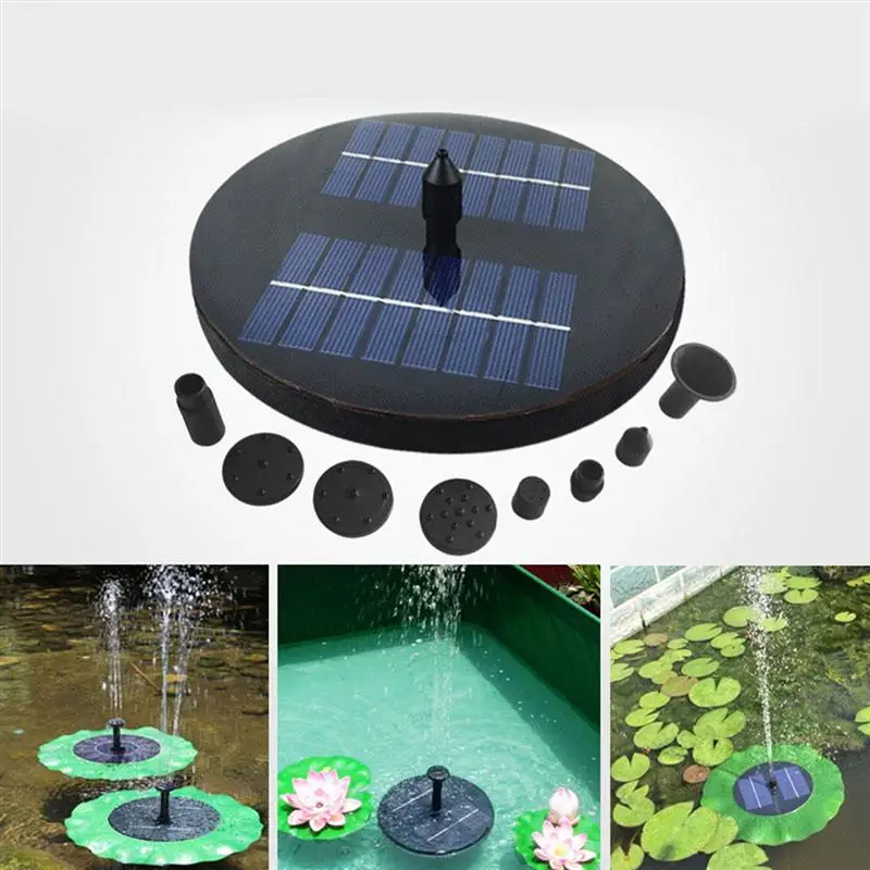 

1.6 W Solar Water Pump Outdoor Watering Submersible Water Fountain for Pond Pool Aquarium Fountains Spout Garden Patio