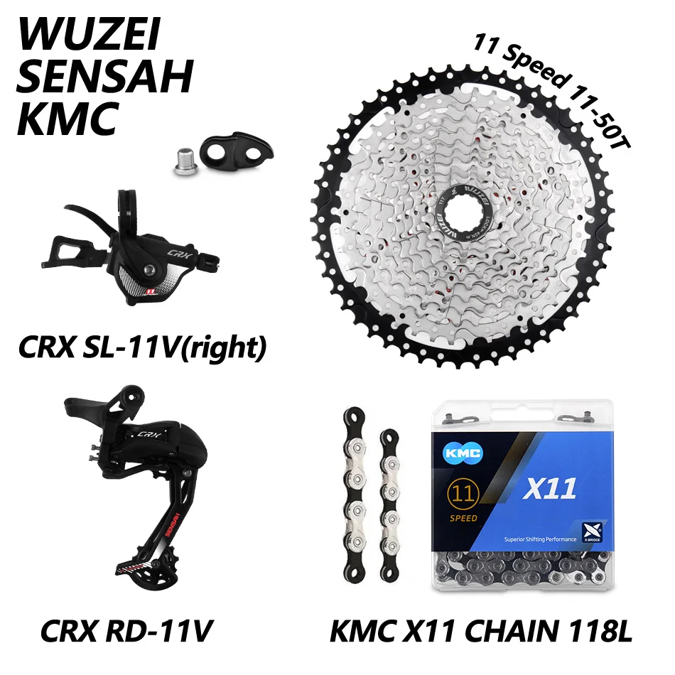 SENSAH CRX 1X11S M7000 горный велосипед mtb велосипедные переключатели 11-40/42/T маховик KMC X11 цепь GXP 104BCD кривошипная звездочка