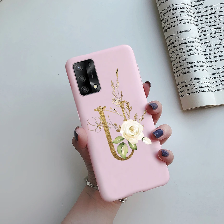 oppo phone back cover For Oppo A74 Case CHP2219 Cute Letters Soft Silicone Phone Cases For Oppo A74 5G OppoA74 A 74 CPH2197 Back Cover Shockproof Case cases for oppo cell phone Cases For OPPO