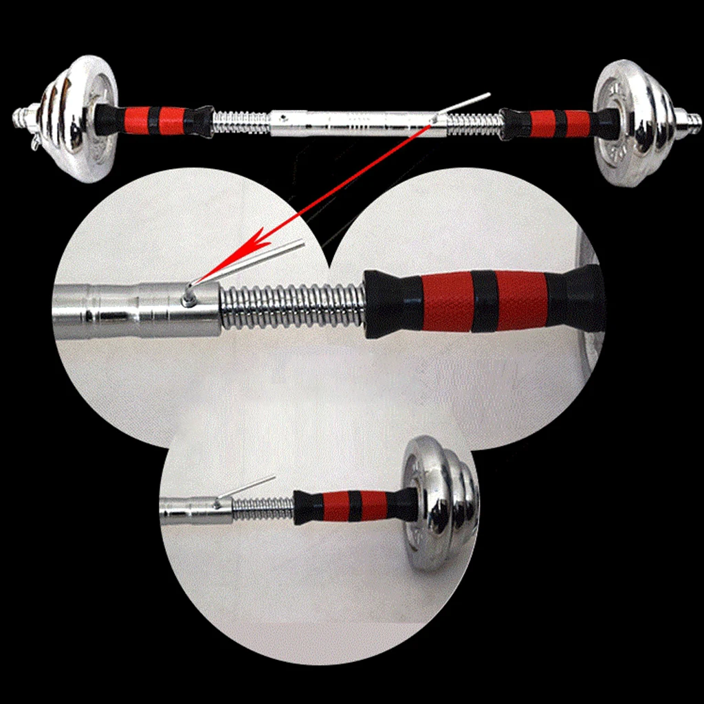 Dumbbell Connecting Bar 30cm Extender Barbells Building Joint Rod 2.5cm Dia.