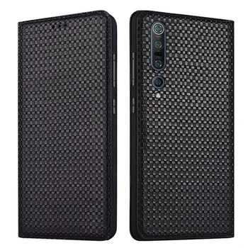 

Luxury Genuine Leather Handmade Flip Case Cover For Xiaomi Mi10 Pro Magnetic Phone Bag Case For Xiaomi Mi10 Flip Cover Card Slot