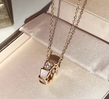 

2021 Hot Trend Brand Snake Bone Pendant Necklace Jewelry Sterling Silver Seiko Customization Exquisite Daily