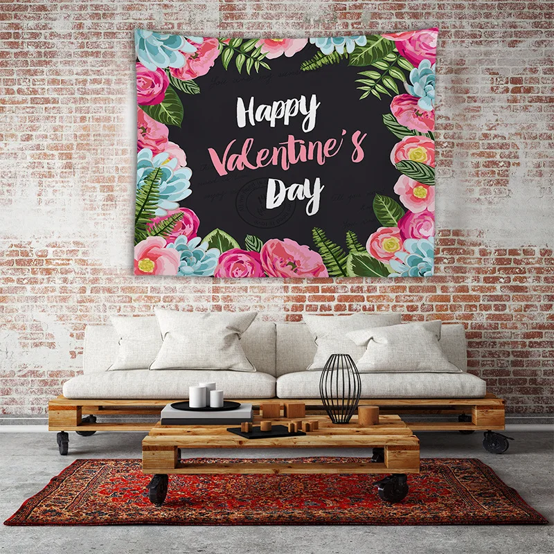 Растение скандинавском американском декоративном тканевом гобелене