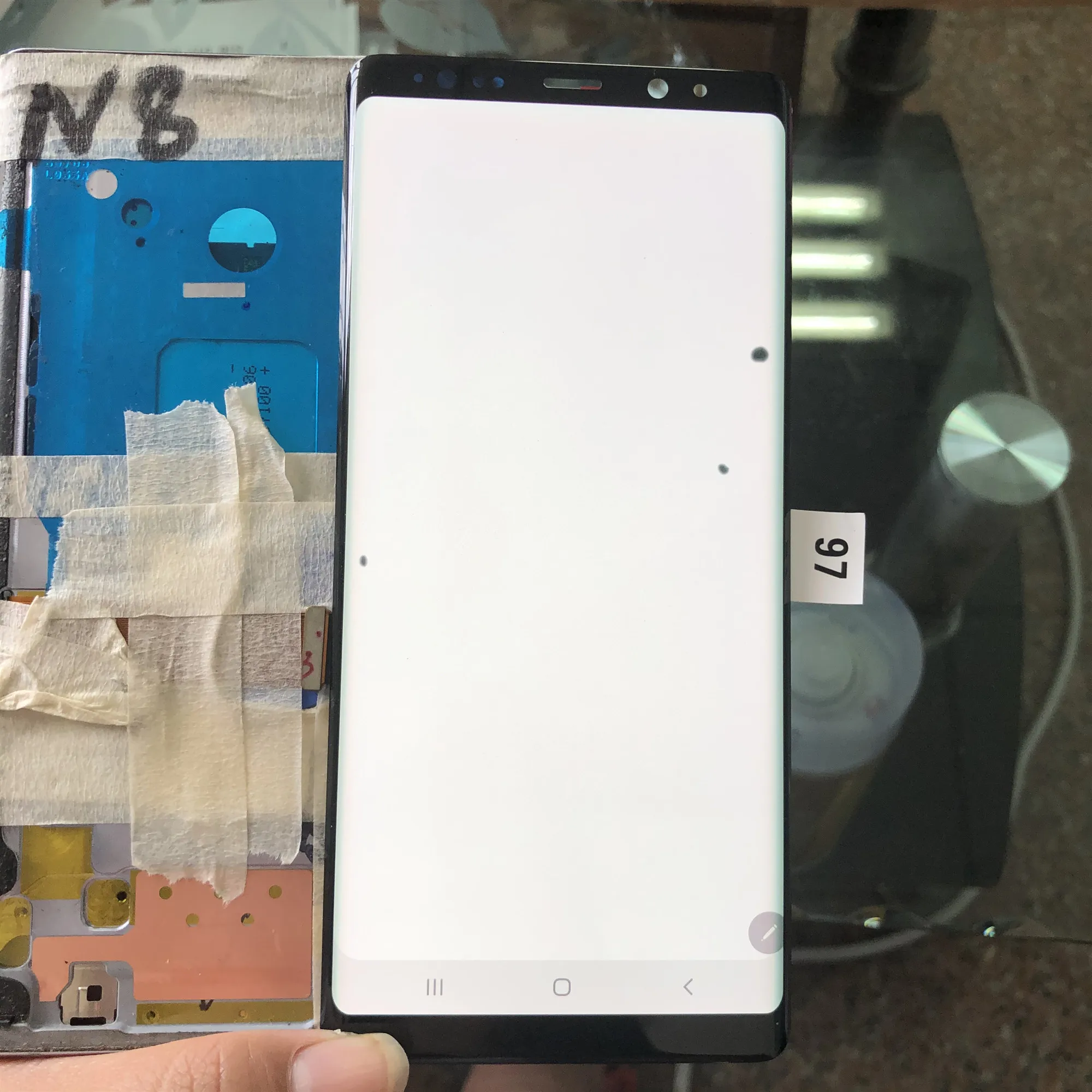 

Original AMOLED LCD For SAMSUNG Galaxy NOTE 8 LCD N950 No Frame Touch Screen Replacement Parts Dead Pixels or Burn Shadow