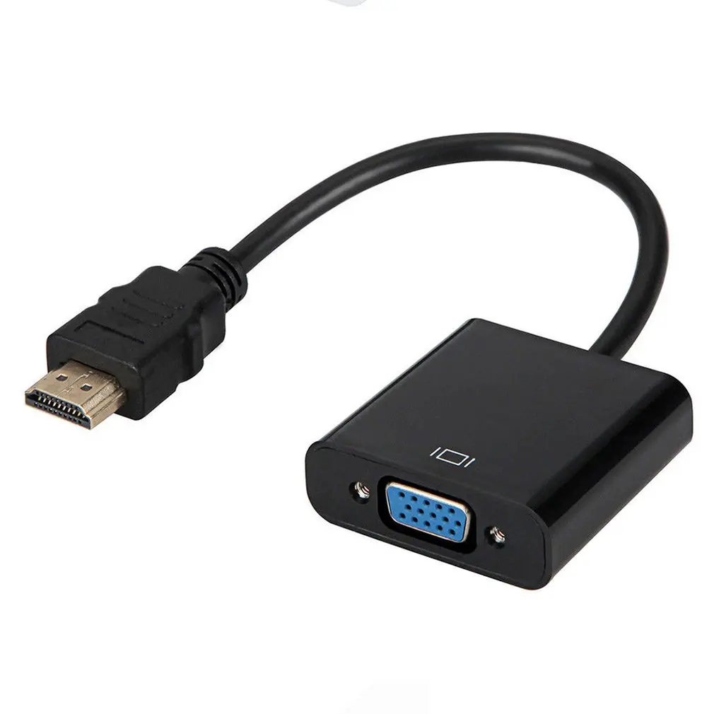 1080P HDMI мужчина к VGA Женский видео кабель конвертер с 3,5 мм аудио адаптер EW5 Черный Цвет Прочный полезный