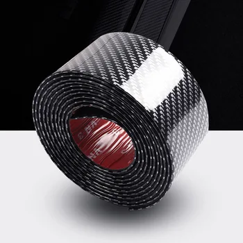 

For Suzuki Jimny 2017 2018 2019 2020 Carbon Fiber Mouldings Strip Bumper Decorative Strips Adhesive Door Sill Protection Trim