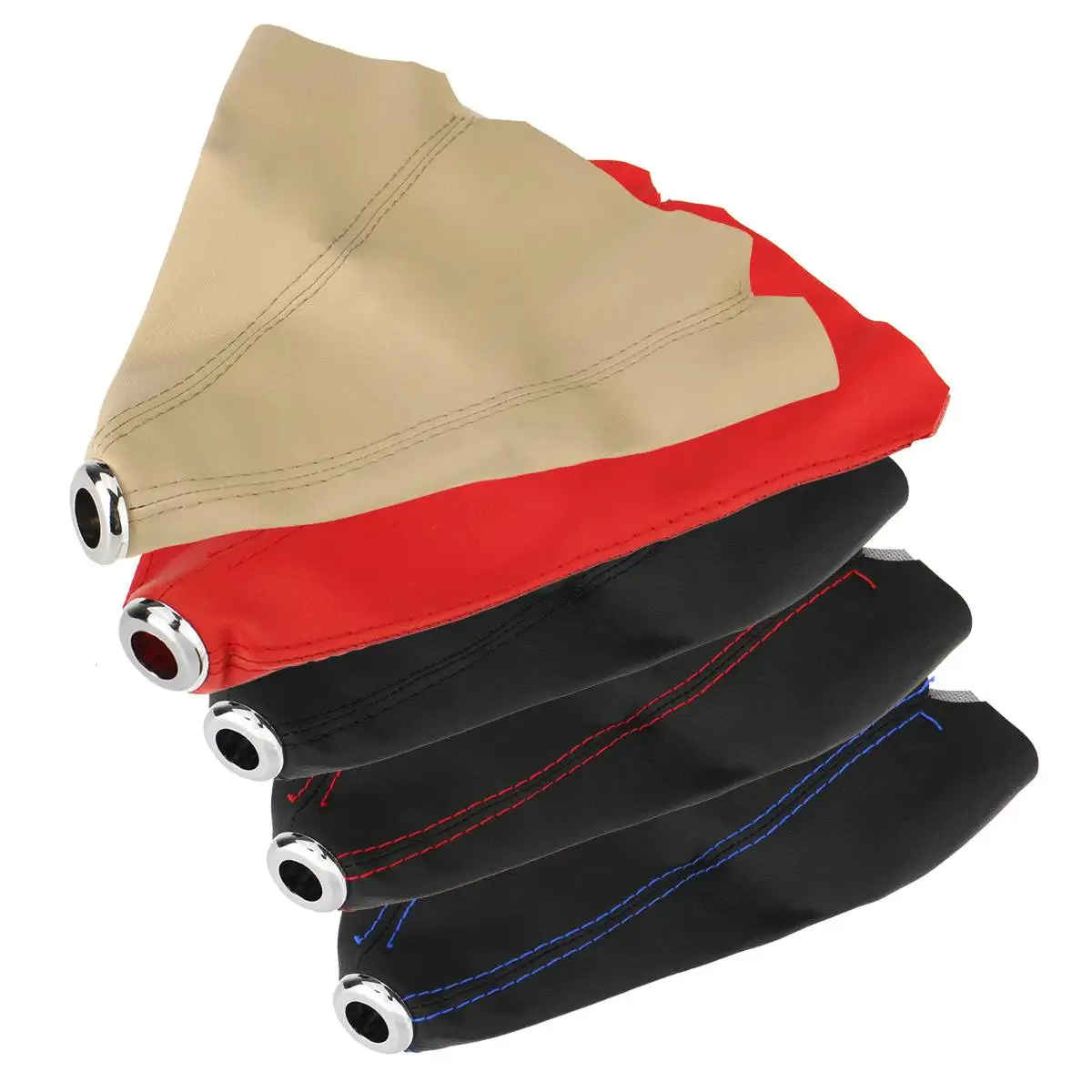 Universal PU Leather Gear Shift Collars Shift Lever Knob Boot Cover Car Manual Gear Knob Gaiter Boot Dust Cover