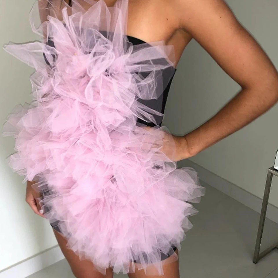 JillPeri, женское сексуальное мини-платье без бретелек, модное, структурное, Сетчатое, розовое, с цветочным рисунком, для знаменитостей, вечерние, стрейчевое, облегающее, короткое, наряд