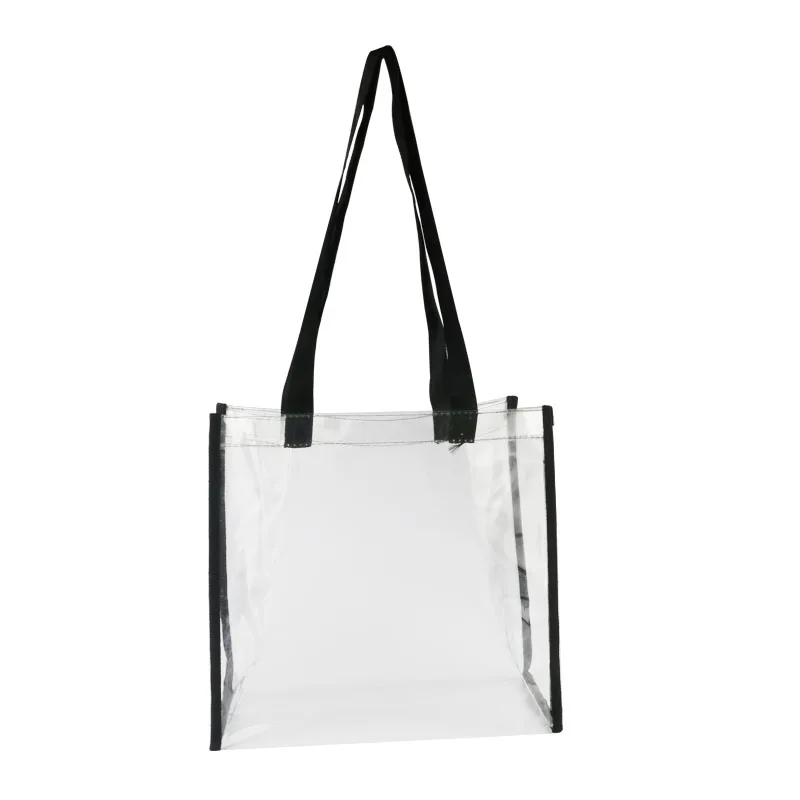 Женская прозрачная сумка из ПВХ для покупок, летняя сумка-тоут