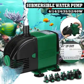 

Water Pump Fish Tank AC220-240V 50Hz 6-60W Submersible Aquarium Powerhead Fountain Pump Hydroponic US Plug Ponds Aquariums