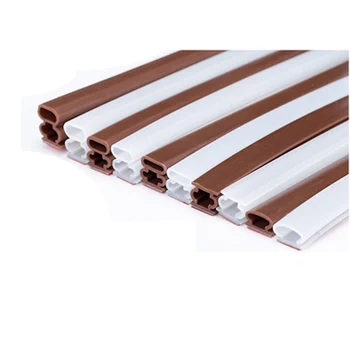 

Main Entrance Door Seals Adhesive Silicone Sealing Strip Gasket White Gray Brown odd
