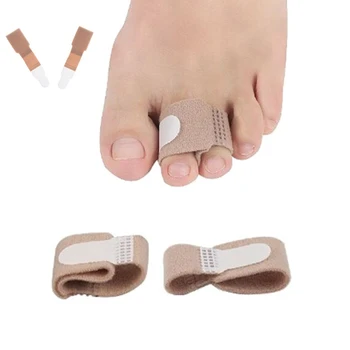 

Ophax 2pcs/lot Toe Finger Straightener Hammer Toe Hallux Valgus Corrector Bandage Toe Separator Splint Wraps Foot Care Supplies