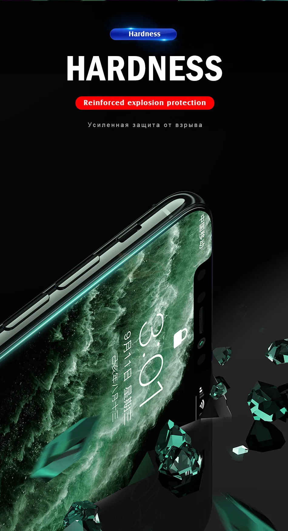 3 шт полное покрытие из закаленного стекла для IPhone X XR XS 11 Pro Max Защитная пленка для экрана для IPhone 8 7 6 6s Plus защитное стекло