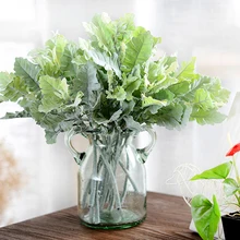 Aliexpress - Simulation Bouquet Silver Leaf Chrysanthemum Wedding Home Decoration Fake Flowers Green Wall Bouquet Garden Accessories  DIY