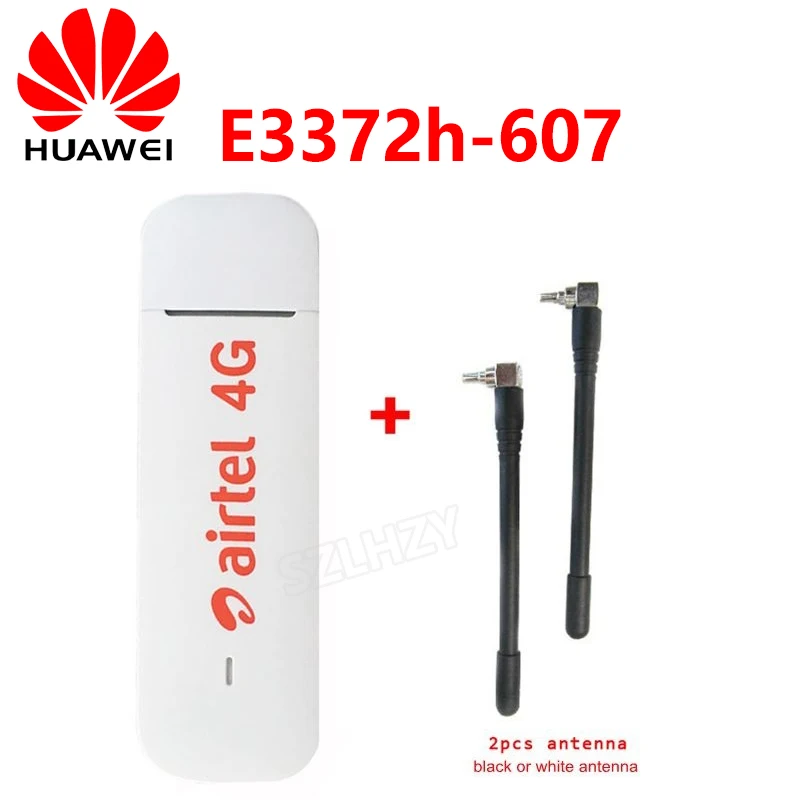 Разблокированный huawei E3372 Hilink E3372h-607(плюс пара антенн) 4G LTE 150 Мбит/с USB модем 4G LTE USB Dongle E3372h-607