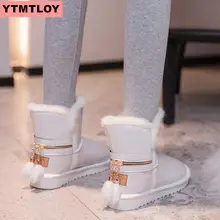 Женские зимние ботинки сверкающие женские новые теплые короткие мягкие женские ботильоны из плюша г. Зимние женские ботинки на платформе с мехом и блестками
