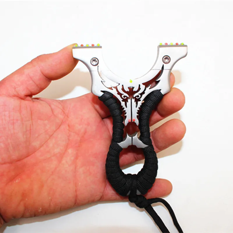 304 Stainless Steel Four Or Five Even Aiming Point Wire-electrode Cutting Wolverine Slingshot Outdoor Athletic Slingshot