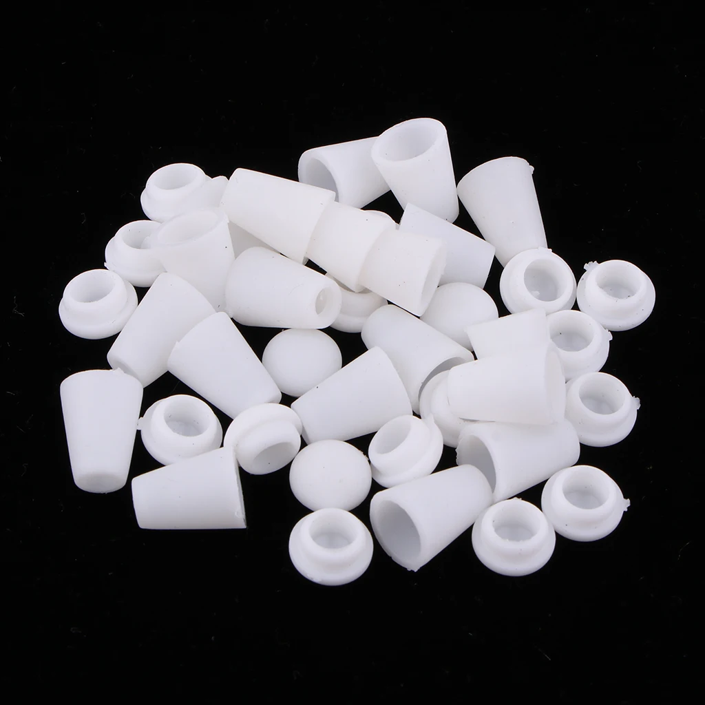 

20 Sets Plastic Cord Locks Toggle Stopper Cord Locks Detachable Cap Cord Locks End for Drawstring Paracord Rope Sewing Fastener