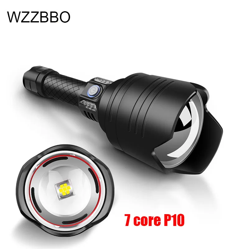

Super Powerful LED Flashlight Tactical Torch USB Rechargeable Waterproof Lamp Ultra Bright Lantern Camping with 18650 battery