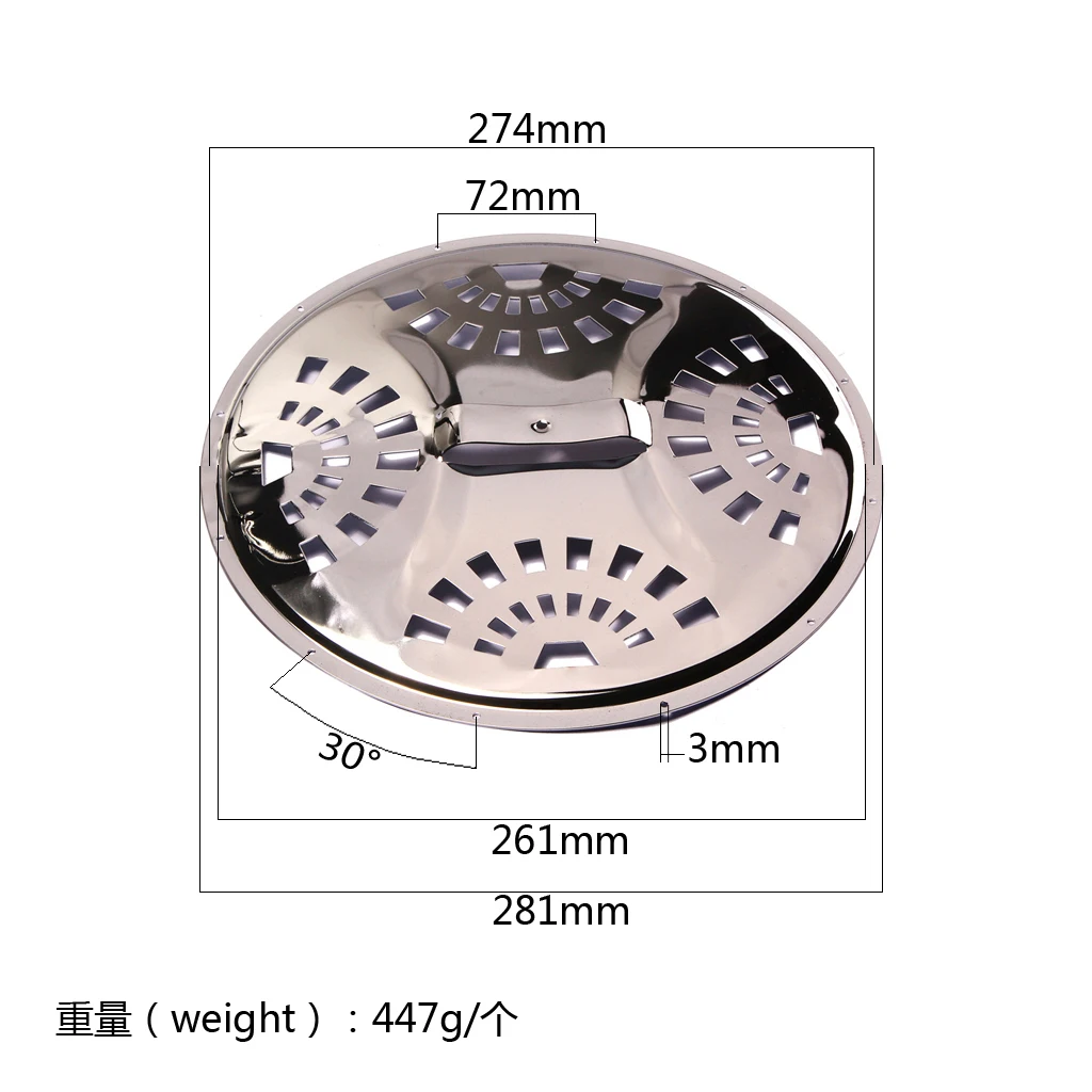 Sliver Resonator Iron Dobro Guitar Coverplate For Spider Bridge 281 X 274mm