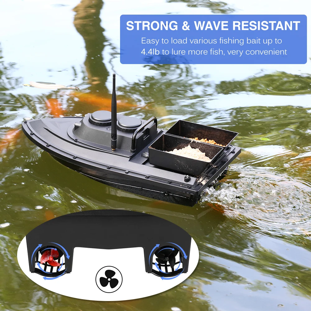 Беспроводная умная лодка для доставки прикорма и оснастки пульт дистанционного управления рыболовный Фидер игрушка RC рыболовная лодка для взрослых начинающих 500 м дистанционный диапазон
