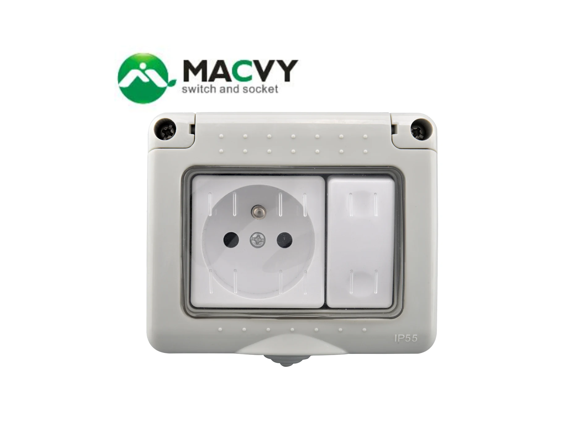 Розетка-переключатель MACVY водонепроницаемая IP55 250 В | Обустройство дома