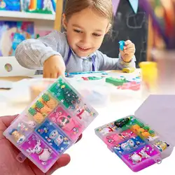 Рождественский Пластилин слизи Сделай Сам ручной работы цветные игрушки гранулы слизи материал для изготовления набор День рождения