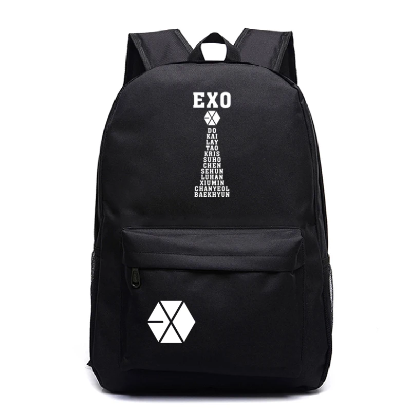5 EXO рюкзак Лидер продаж для мужчин и женщин, школьные рюкзаки для девочек, дорожная Холщовая Сумка для подростков, унисекс Laptopbag - Цвет: 5