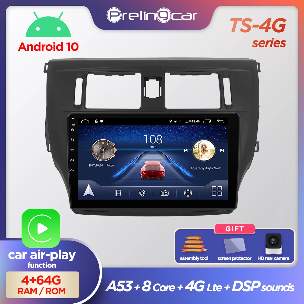 Автомагнитола Prelingcar 2 Din Android 10 0 без DVD мультимедийный видеоплеер навигатор GPS для