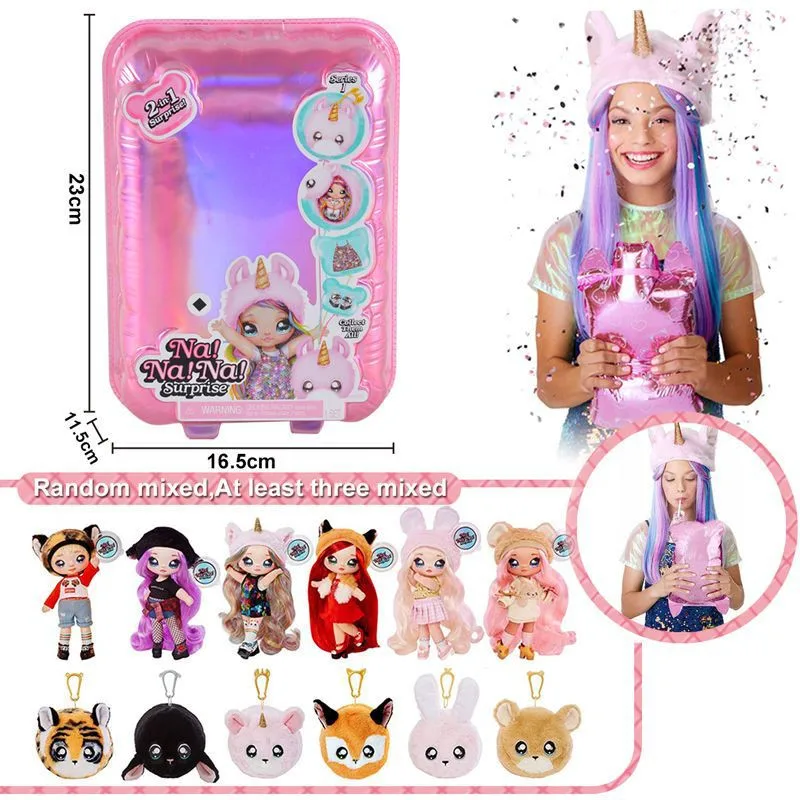 

2020 NEW LOL Doll Toy 2 in 1NaNaNa Surprise Fashion Doll DIY Manual Blind Box Kids Toys Gifts For Girl