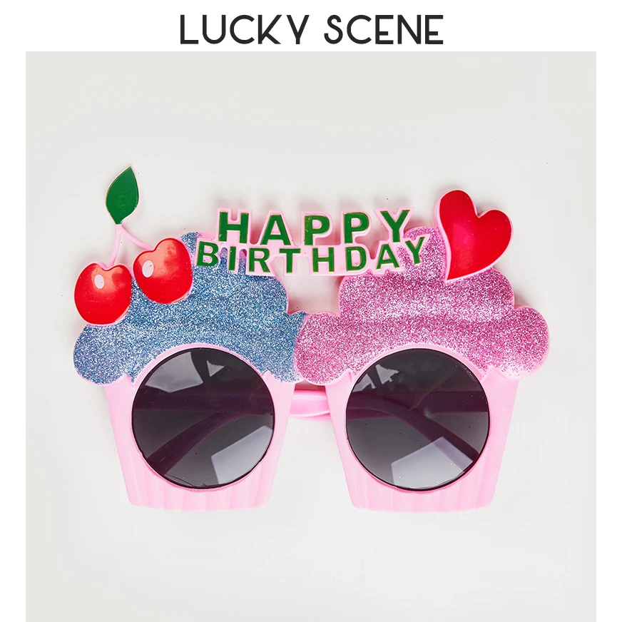 Plastic Material Funny Birthday Plastic Party Glasses Photo Booth Props Glasses Summer Party Supplies Kids Favors S01058 Party Photo Props Funny Sunglasses