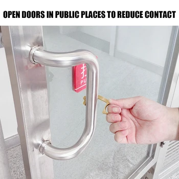 

Contact Tools Creative Protective Equipment Fish Shape Hygiene Hand Antimicrobial Door Opener Elevator Handle Key EDC Tool