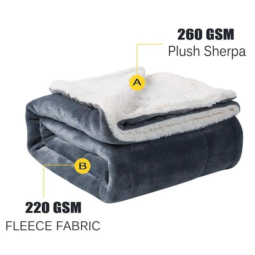 

Newest High Quality Double Layer Draw Blanket Single Solid Color Flannel Blanket Office Sofa Twin Thick Warm Blanket