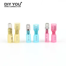 

Heat Shrink Crimp Terminals Kit Insulated Butt Wire Connector Electrical Cable Male Female Docking Spade Splice Terminal MDD/FDD