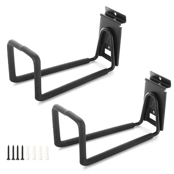 

Hose Hooks, Heavy Duty Garage Storage Utility Tool Double Holder Bike Hanger Organizer for Bicycle Ladder and Folding Chairs (2