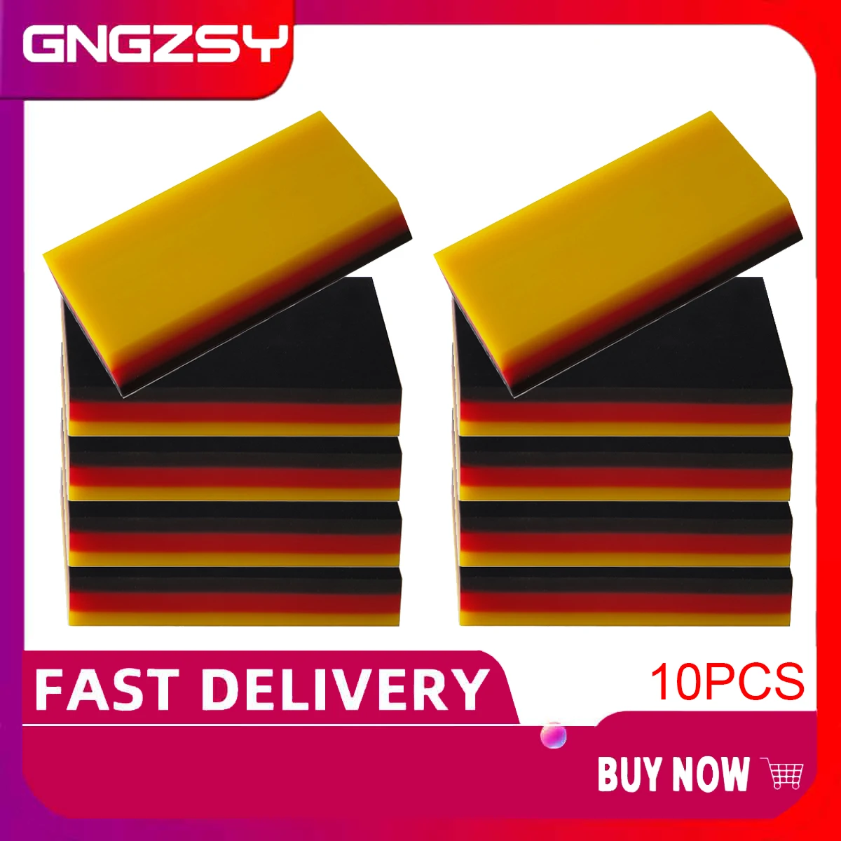 2 In 1 Car Wrap Vinyl Clean Scraper Window Tint Film Glass Rubber Squeegee Carbon Fiber Decals Sticker Remover Tools 10pcs B78 razor blade scraper car wrapping tools car sticker remover vinyl squeegee window tinting squeegee automotive film tools scraper tool kit window scraper razor blade scrapers car film scraper