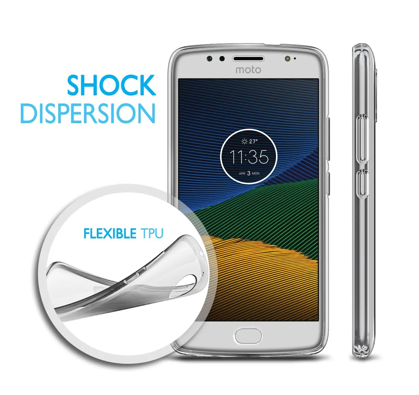 Luxury Prime Clear Phone Case for Motorola Moto G5S Plus