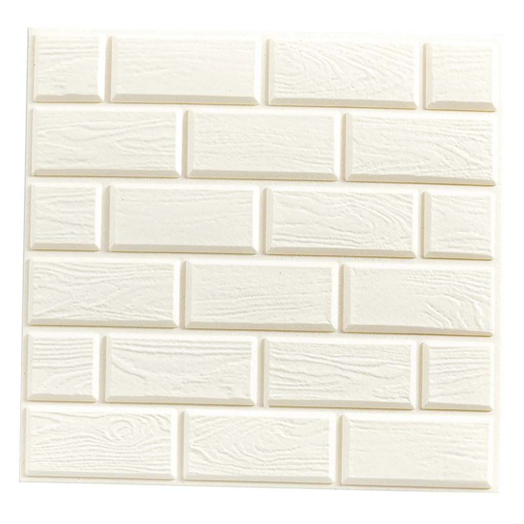 3D Tile Brick Wall Sticker Self Adhesive Decorative Panels Living Decor 3D Tile Brick Wall Sticker Self Adhesive Decorative Panels Living Decor