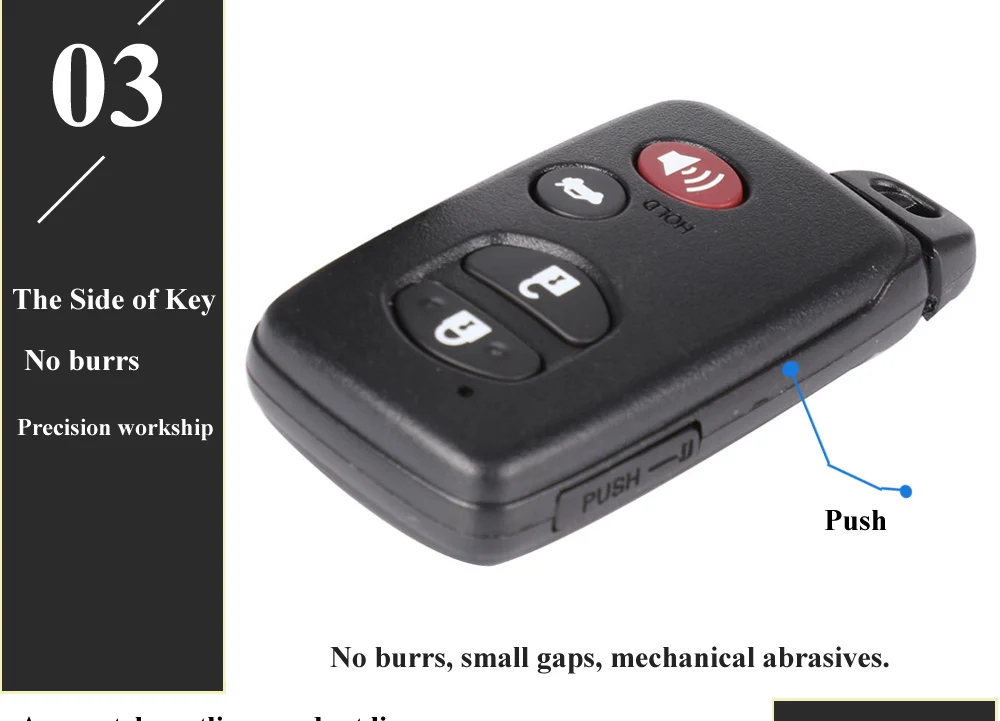 Keyforkess 315/433MHz 4 Pulsanti di KeylessGo Chiave Auto Chiave A Distanza Per Toyota Land cruiser Prado Camry Crown Yaris F433 a433 0140 3370 5290 - H1b49ede9b2f7435f8e3ccba8442c6ba0z